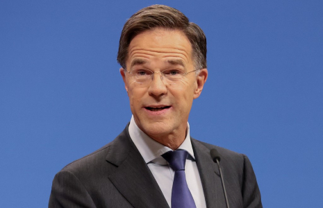 Mark Rutte à Bruxelles, en Belgique, le 18 octobre 2024. ( AFP / FRANCOIS WALSCHAERTS )