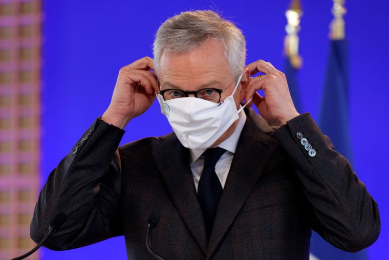 FRANCE: LE MAIRE MAINTIENT UNE PRÉVISION DE CROISSANCE DE 6% EN 2021