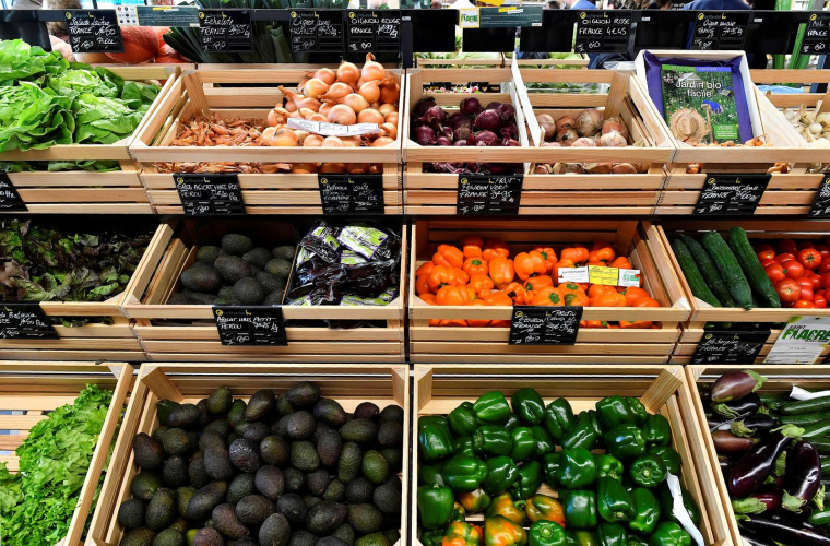 Un étal de fruits et légumes (illustration) ( AFP / GEORGES GOBET )