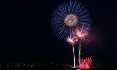 Les feux d'artifice célébrant la fête nationale américaine le 4 juillet 2025 à Washington  ( POOL / Alex Brandon )