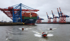 Le port de Hambourg en Allemagne