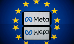 Le groupe américain Meta, qui possède notamment Facebook et Instagram, a annoncé vendredi qu'il "n'autoriserait plus les publicités politiques" sur ses plateformes à partir du mois d'octobre dans l'Union européenne, en mettant en cause les règles "impraticables" de Bruxelles ( AFP / Lionel BONAVENTURE )