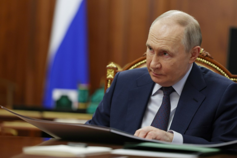 Le président russe Vladimir Poutine à Moscou, le 1858 juillet 2025 ( POOL / Mikhail METZEL )