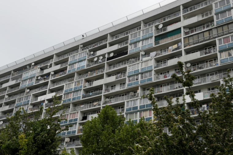 Un immeuble de la cité des 4.000 à La Courneuve, le 4 mai 2017 en Seine-Saint-Denis ( AFP / Thomas SAMSON )