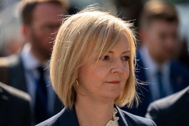 Photo d'archives de La Première ministre britannique Liz Truss assistant à la 77e Assemblée générale des Nations unies à New York