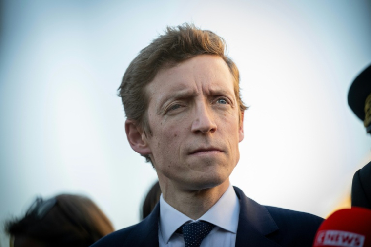 Le ministre de l'Education Edouard Geffray le 12 octobre 2026, à Aubagne dans les Bouches-du-Rhône ( AFP / Miguel MEDINA )