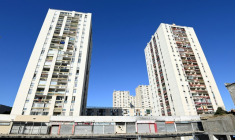 Des immeubles du quartier Pissevin à Nîmes le 16 mai 2025 ( AFP / Sylvain THOMAS  )