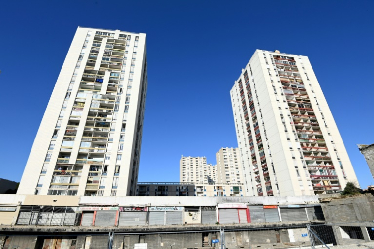 Le quartier de Pissevin à Nîmes, le 16 mai 2025 ( AFP / Sylvain THOMAS )
