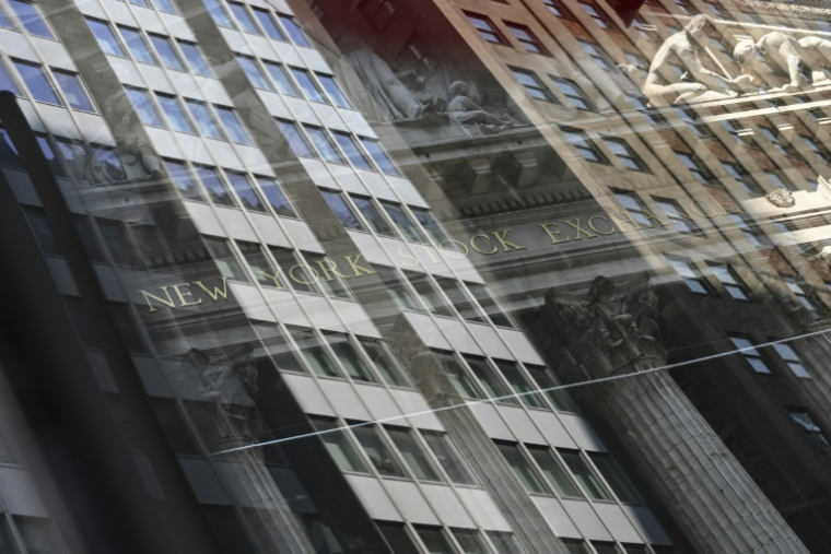 Vue extérieure de la Bourse de New York, le 4 août 2025 ( AFP / ANGELA WEISS )