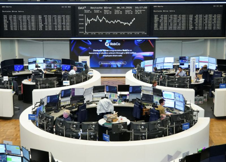 Graphique de l'indice boursier allemand DAX (Deutscher Aktienindex) à la Bourse de Francfort