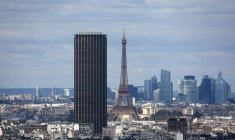 Vue de la Tour Montparnasse et de la Tour Eiffel à Paris