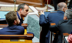 Le Premier ministre Sébastien Lecornu, lors de la session de questions au gouvernement à l'Assemblée nationale, Paris, le 8 avril 2026 ( AFP / GEOFFROY VAN DER HASSELT )