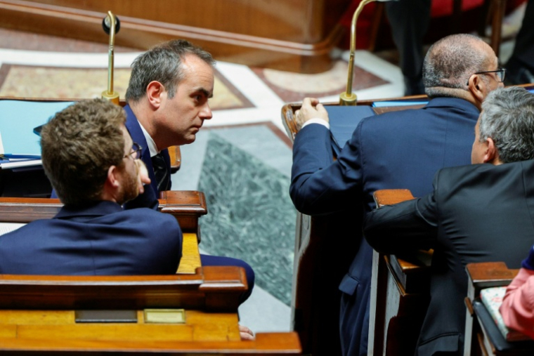 Le Premier ministre Sébastien Lecornu, lors de la session de questions au gouvernement à l'Assemblée nationale, Paris, le 8 avril 2026 ( AFP / GEOFFROY VAN DER HASSELT )