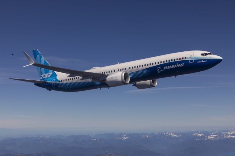Un Boeing 737-10 en phase d'essais. (Crédits: Boeing)