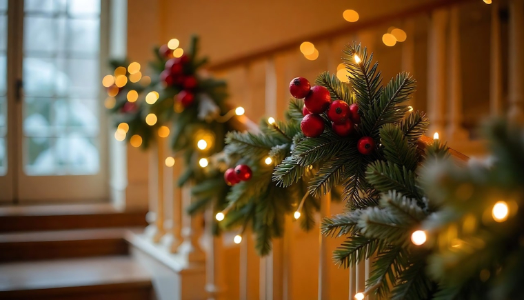 Pouvez-vous décorer les parties communes de votre copropriété pour Noël ? (Crédits: Adobe Stock - IA)