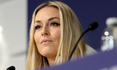 Lindsey Vonn des Etats-Unis lors d'une conférence de presse