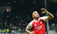 L'attaquant brésilien d'Arsenal Gabriel Jesus après son doublé contre l'Inter Milan, au stade San Siro en Ligue des champions le 20 janvier 2026 ( AFP / Stefano RELLANDINI )