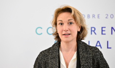 Marylise Léon à Paris le 16 octobre 2023. ( POOL / MIGUEL MEDINA )