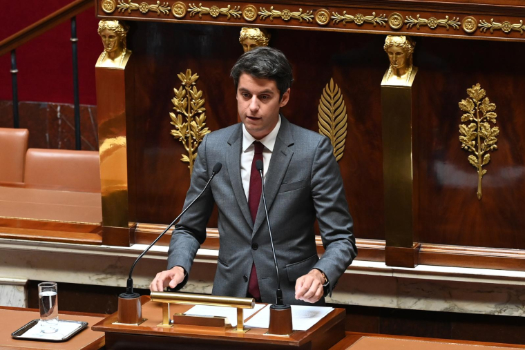 Le ministre des Comptes publics Gabriel Attal à l'Assemblée nationale à Paris le 2 août 2022 ( AFP / Alain JOCARD )