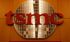 Photo d'archives du logo de Taiwan Semiconductor Manufacturing Co (TSMC)