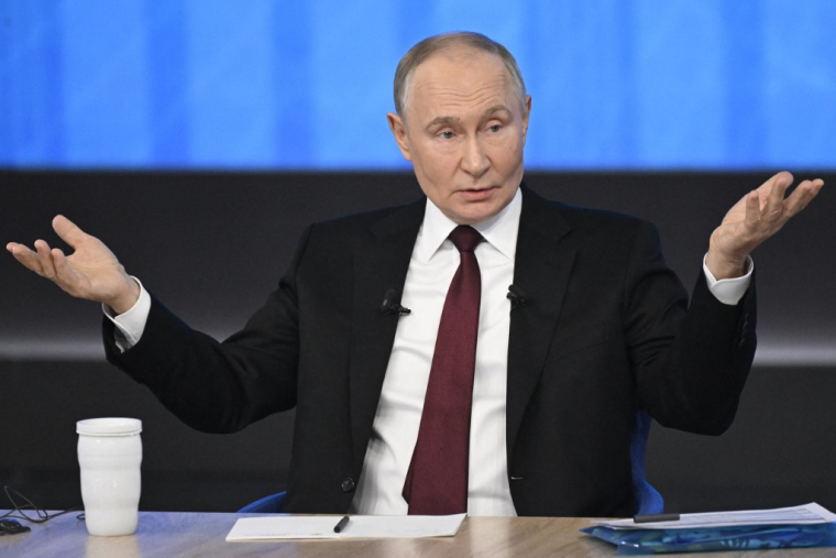 Vladimir Poutine à Moscou, en Russie, le 19 décembre 2024. ( AFP / ALEXANDER NEMENOV )