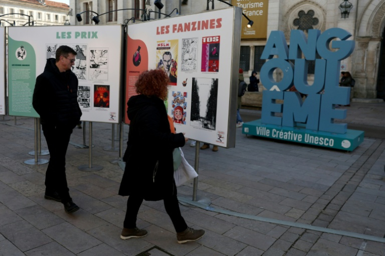 A Angoulême le 30 janvier 2025, lors du précédent festival international de la bande dessinée ( AFP / ROMAIN PERROCHEAU )