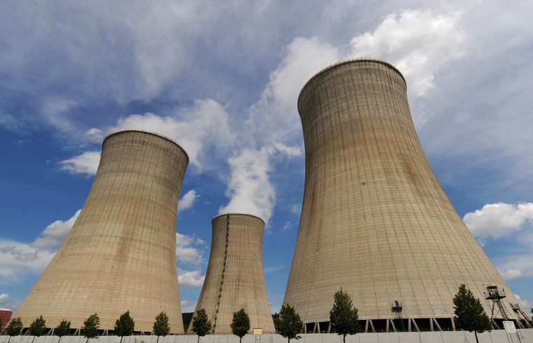 La centrale nucléaire de Mochovce, en Slovaquie (illustration) ( AFP / JOE KLAMAR )