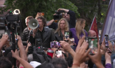 Javier Milei présent à un rassemblement de campagne à Buenos Aires