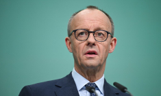 Friedrich Merz à Berlin, en Allemagne, le 24 février 2025. ( AFP / INA FASSBENDER )