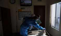 Unité de soins intensifs du COVID-19 de l'hôpital Providence Mission à Mission Viejo, Californie