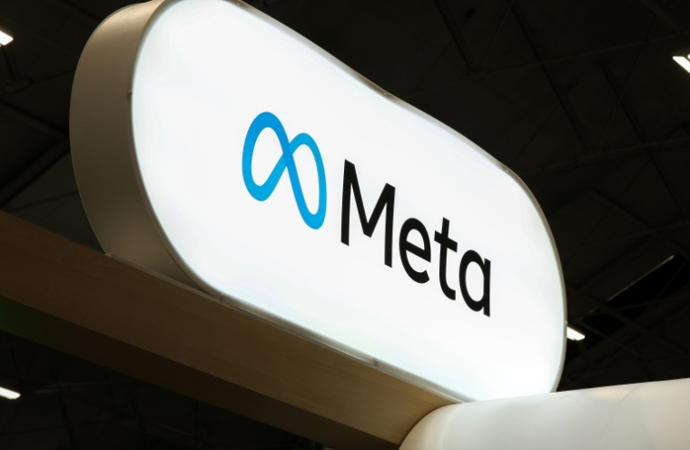 Le logo de Meta, à Dublin, le 14 octobre 2026 ( AFP / Paul Faith )