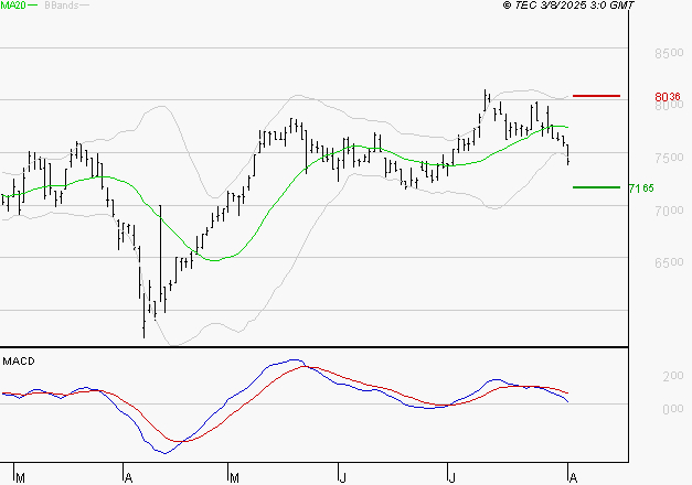 PEUGEOT INVEST : Une consolidation vers les supports est probable