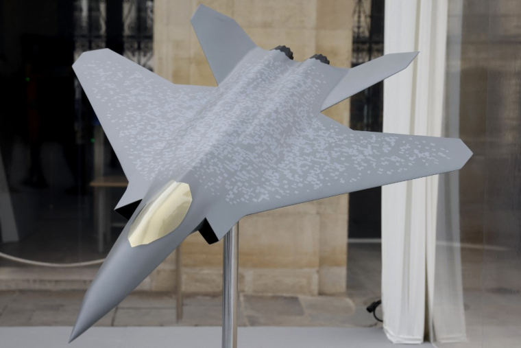 Le projet de système de combat aérien du futur (Scaf) a été lancé en 2017 par la France et l'Allemagne, et a été depuis rejoint par l'Espagne (illustration) ( AFP / LUDOVIC MARIN )