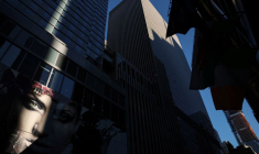 Les gratte-ciel du quartier de Times Square à New York