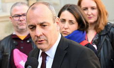 Laurent Berger à Paris, le 5 avril 2023. ( AFP / BERTRAND GUAY )