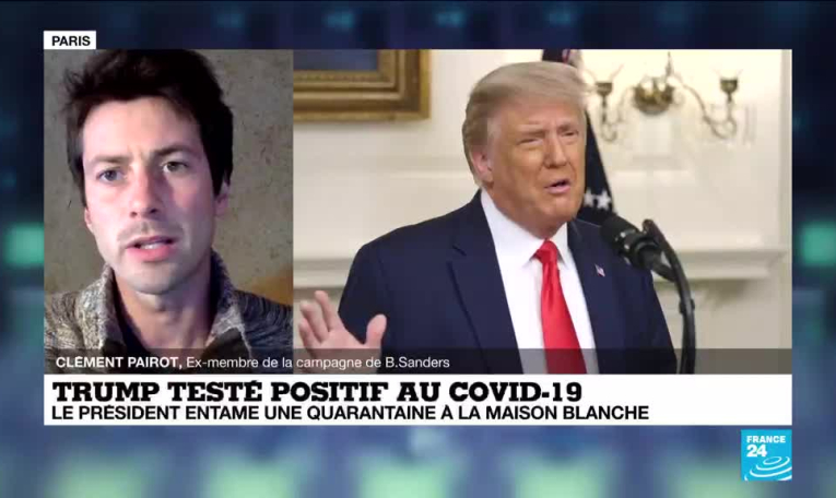 Trump testé positif au Coronavirus: "Une ironie de l'Histoire"