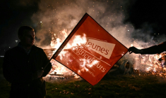 Manifestation d'agriculteurs à Rouen, le 12 novembre 2025 ( AFP / LOU BENOIST )