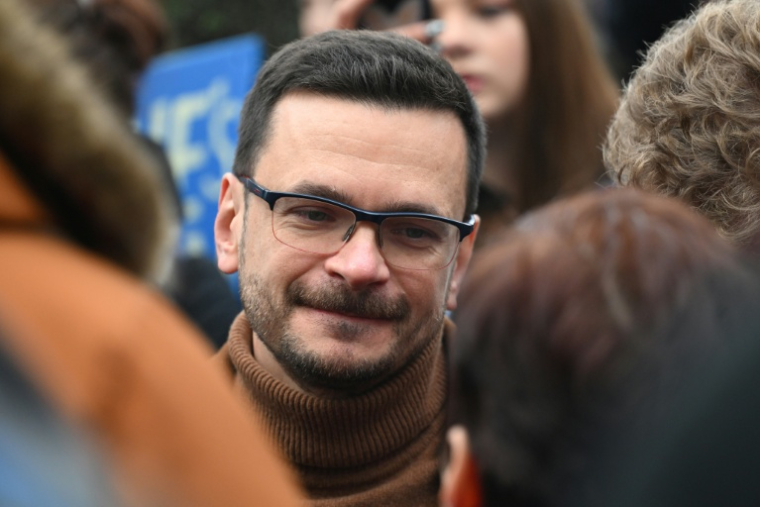 L'opposant russe Ilya Yashin à Berlin, le 17 novembre 2024 ( AFP / RALF HIRSCHBERGER )