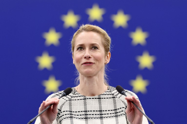 La cheffe de la diplomatie de l'Union européenne Kaja Kallas au Parlement européen à Strasbourg, le 18 juin 2025 ( AFP / FREDERICK FLORIN )