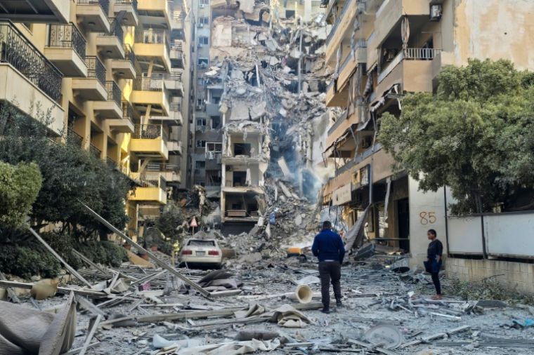 Après une frappe israélienne à Tyr, dans le sud du Liban, le 28 mai 2026. ( AFP / KAWNAT HAJU )