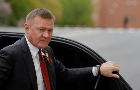 L'ex-ministre russe des transports Roman Starovoït, arrivant au Kremlin à Moscou le 7 mai 2025. ( POOL / Maxim Shemetov )