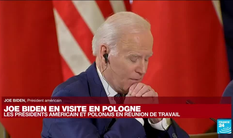 Pologne : Joe Biden s'entretient avec son homologue polonais Andrzej Duda