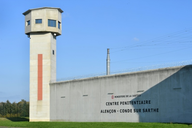 L'enceinte de la prison de haute sécurité de Condé-sur-Sarthe, dans l'Orne, le 14 octobre 2025 ( AFP / JEAN-FRANCOIS MONIER )