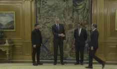 Le président ukrainien Zelensky rencontre le roi d'Espagne Felipe VI à Madrid