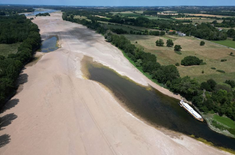 Vue sur la Loire, à Loireauxence