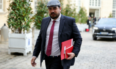 Guillaume Kasbarian à Paris, le 27 mars 2024. ( AFP / THOMAS SAMSON )