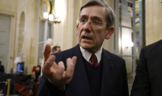 Charles de Courson, le 15 mars 2023, à l'Assemblée nationale ( AFP / Ludovic MARIN )