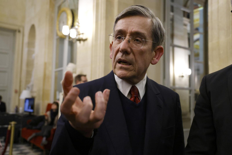 Charles de Courson, le 15 mars 2023, à l'Assemblée nationale ( AFP / Ludovic MARIN )