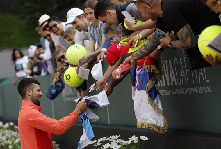 Novak Djokovic à l'Open de Genève