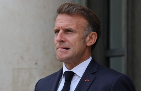 Emmanuel Macron à Paris, le 4 septembre 2025. ( AFP / LUDOVIC MARIN )